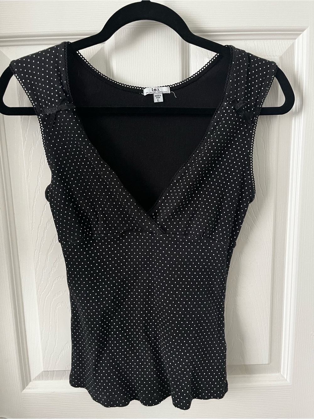 Polka dot tank top